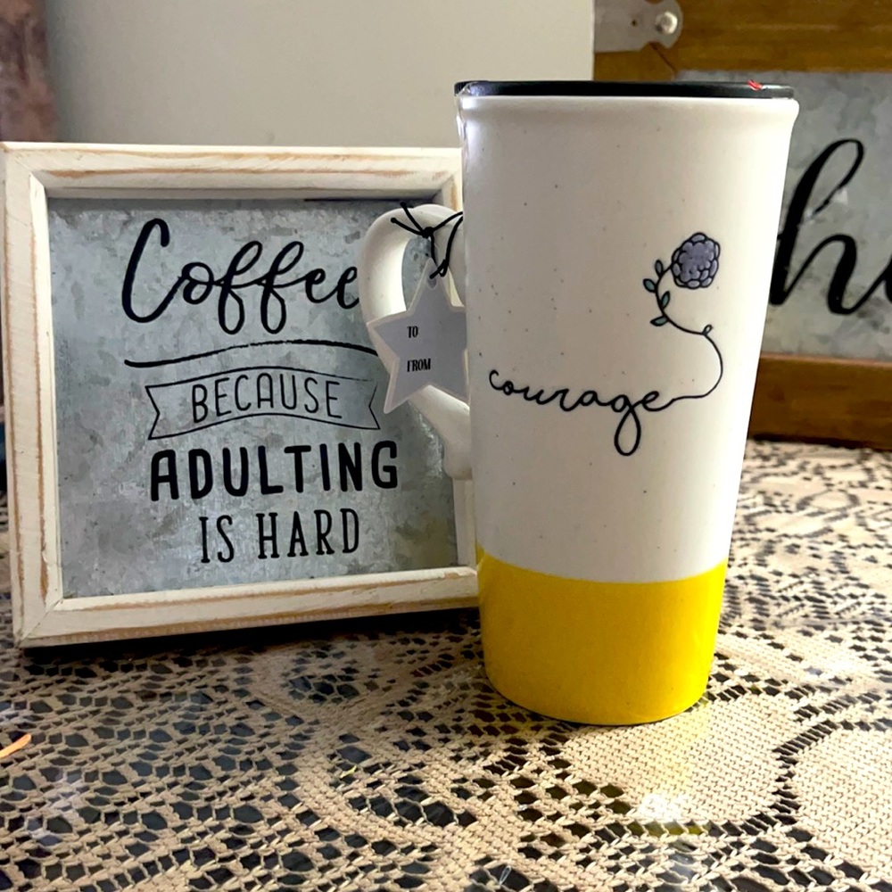 Beautiful traveling mug